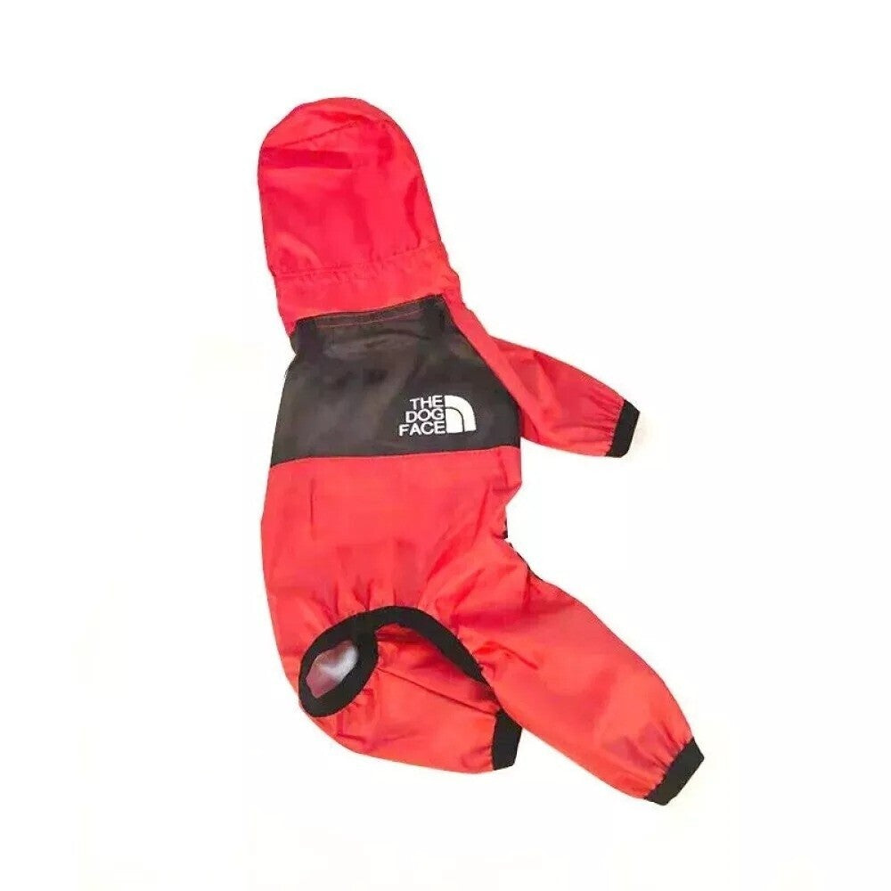 Pet Puppy Dog Raincoat Waterproof Clothes Jumpsuit Hooded Jacket Dog Rain Coat