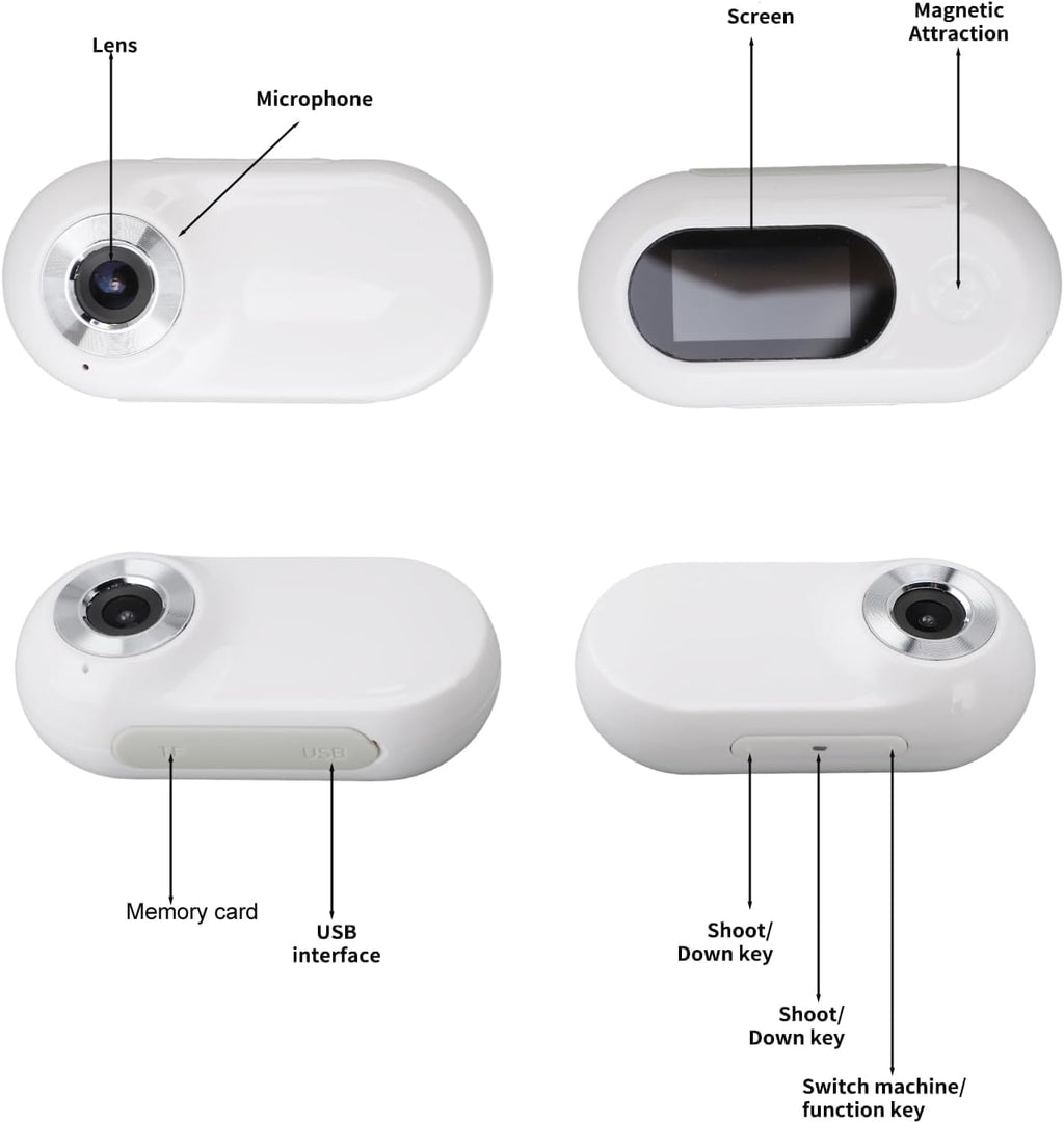Cat Camera Collar,Hd 1080P Pet Collar Camera Cat Video Camera Mini Collar Camera,170° Wide Angle USB Rechargeable Adjustable Pet Camera Collarfor Dogs Cats Gift Indoor/Outdoor