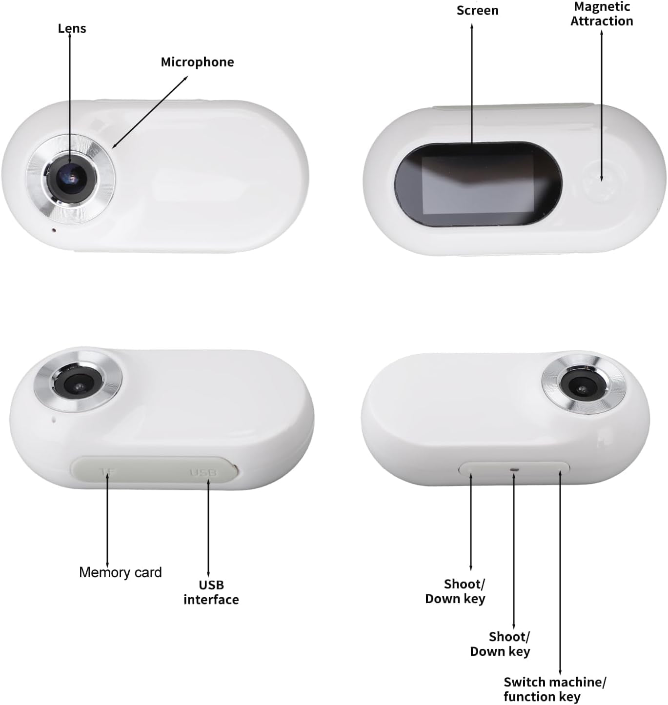 Cat Camera Collar,Hd 1080P Pet Collar Camera Cat Video Camera Mini Collar Camera,170° Wide Angle USB Rechargeable Adjustable Pet Camera Collarfor Dogs Cats Gift Indoor/Outdoor